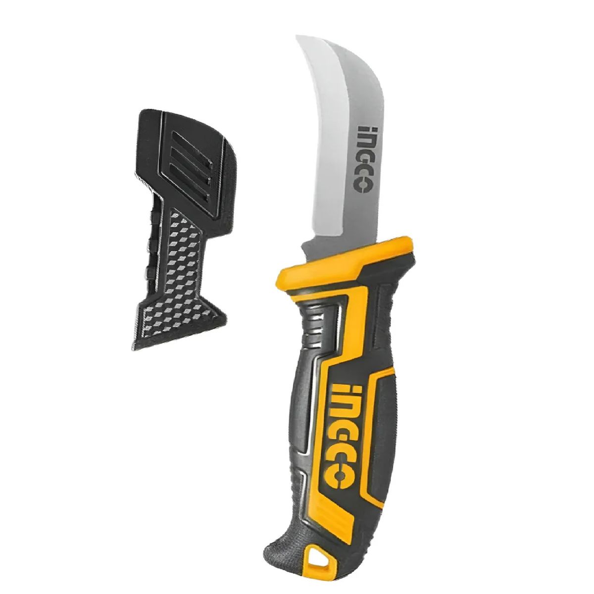 INGCO - Cuchillo Pelacables Curvo Ingco 200mm Acero Inoxidable Vde