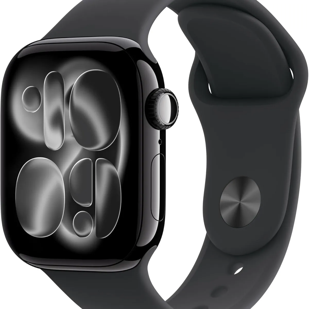 APPLE - Apple Reloj 11 42mm MEQU4 Con Caja De Aluminio Jet Negro y Correa Deportiva Negro - M/L