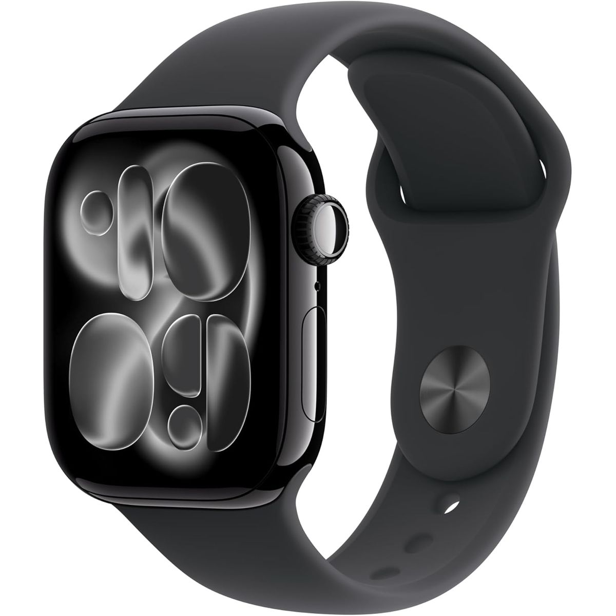 APPLE - Apple Reloj 11 42mm MEQU4 Con Caja De Aluminio Jet Negro y Correa Deportiva Negro - M/L