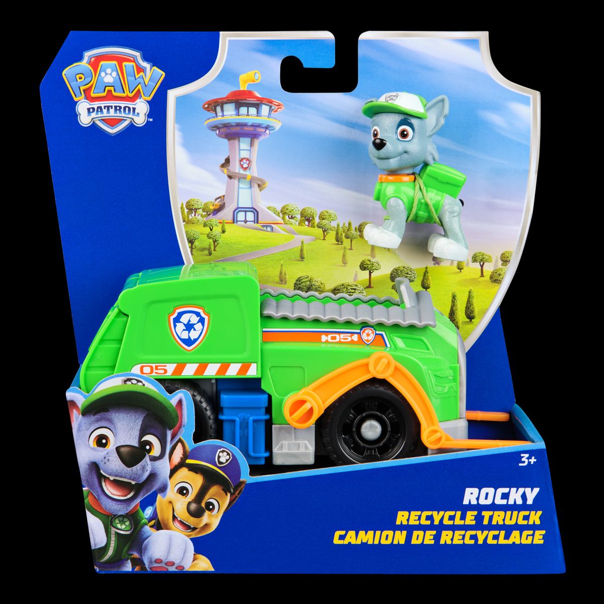 PAW PATROL - Vehiculo Con Figura De Rocky Paw Patrol