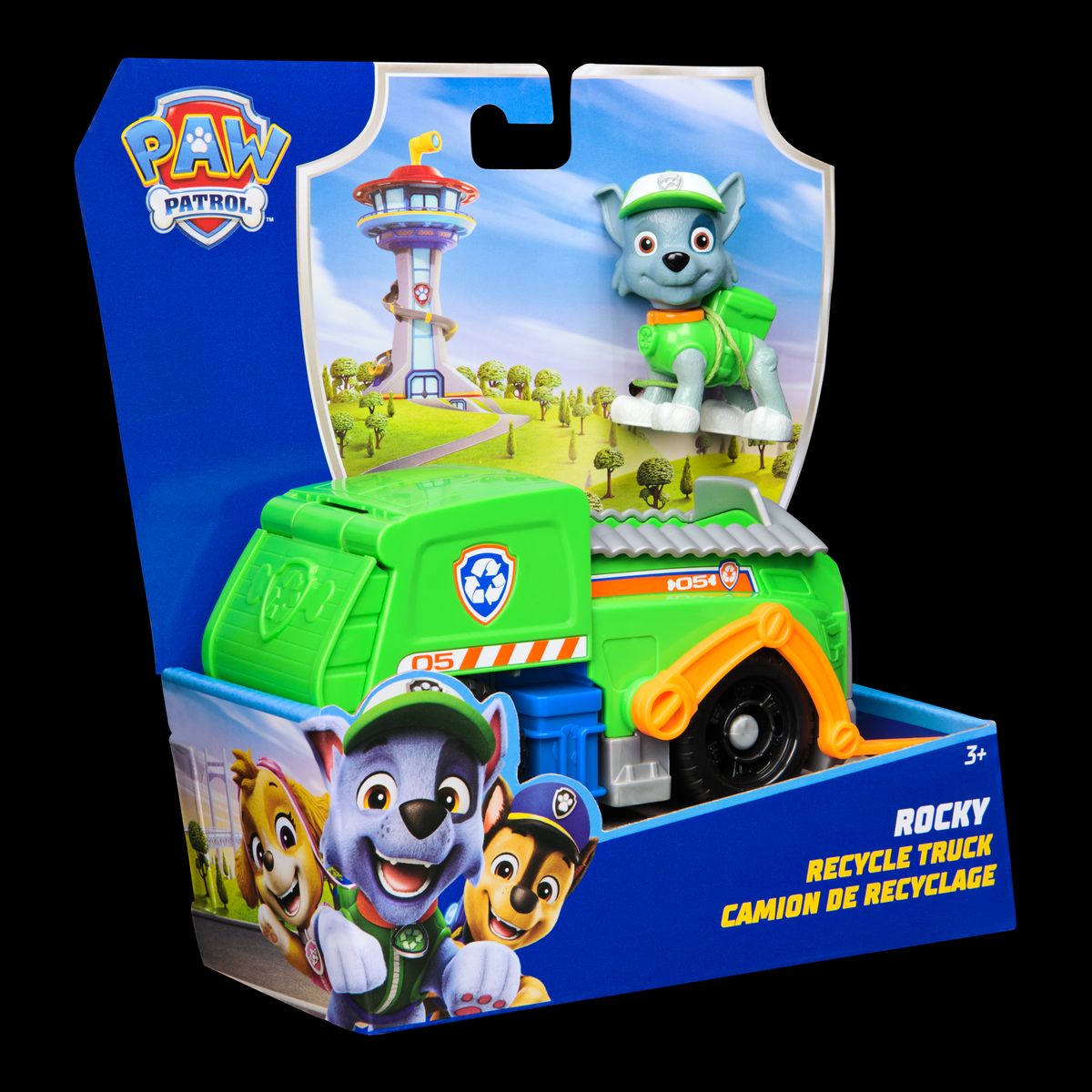 PAW PATROL - Vehiculo Con Figura De Rocky Paw Patrol