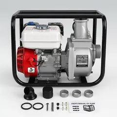 GENERICO - Motobomba de Agua 3 Pulgadas - Licencia Japonesa Profesional
