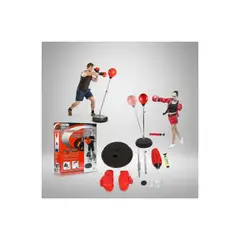 GENERICO - Pera Boxeo Base Ajustable Altura Entrenamiento Mma Boxeo