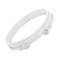 GENERICO - Cable de Red 5 Metros Ethernet Cat 6 Rj45 Lan Blanco