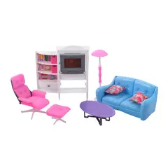 GENERICO - Juguete Playset Habitación Familiar Para Muñecas Tv