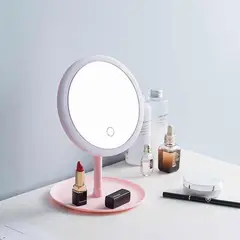 MOVI - Espejo de Maquillaje Luz LED: 3 Niveles de Luz Táctil para un Maquillaje Perfecto