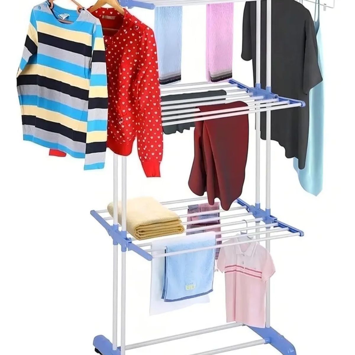 GENERICO - Tendedero De Ropa Plegable De  Tres Niveles Hogar