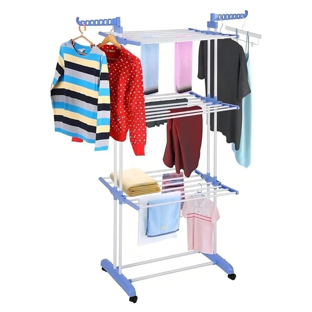 GENERICO - Tendedero De Ropa Plegable De  Tres Niveles Hogar