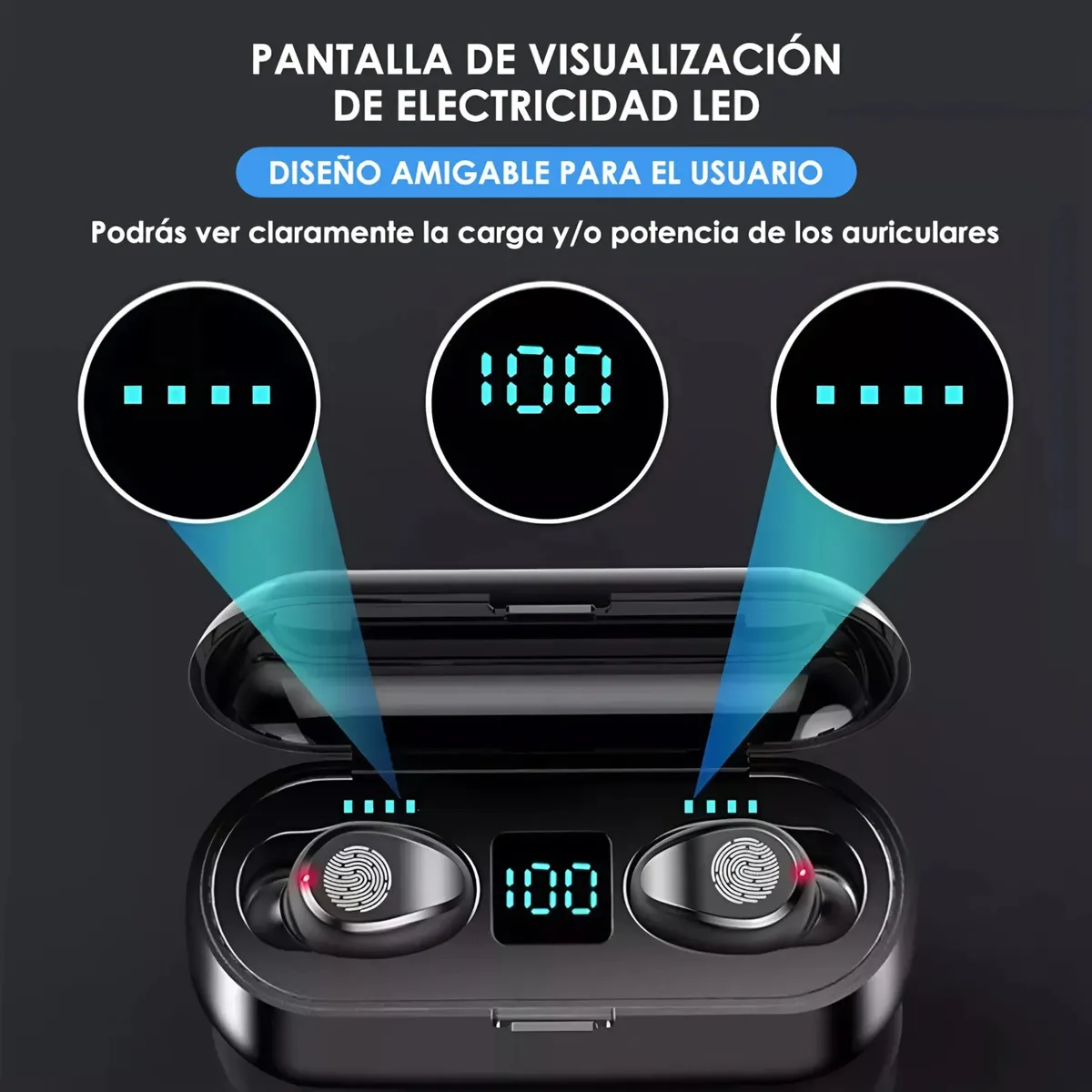 IRM - Audífonos Inalámbrico Bluetooth Irm-10326 Estuche De Carga