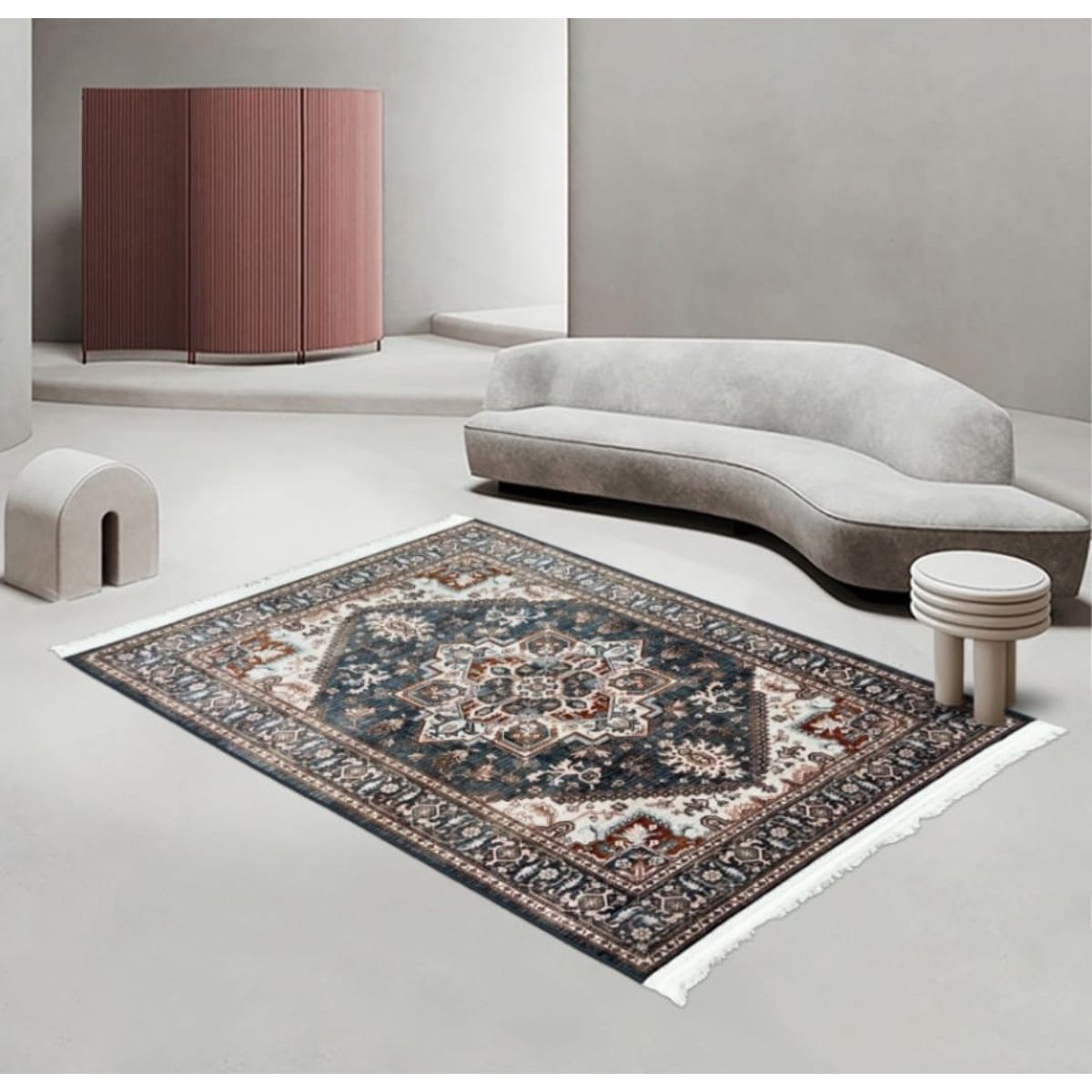 GENERICO - ALFOMBRA DECORATIVA CON FLECOS 120X160CM
