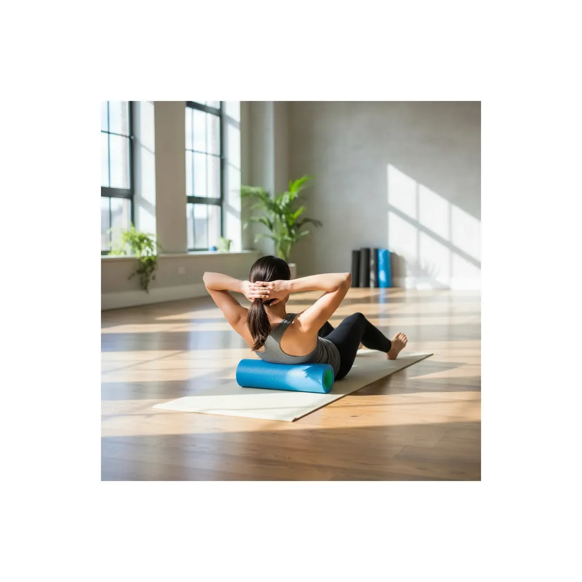 GENERICO - Rodillo Liso Pe De Espuma 45cms Yoga Pilates Masajeador