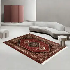 GENERICO - ALFOMBRA DECORATIVA CON FLECOS 120X160CM