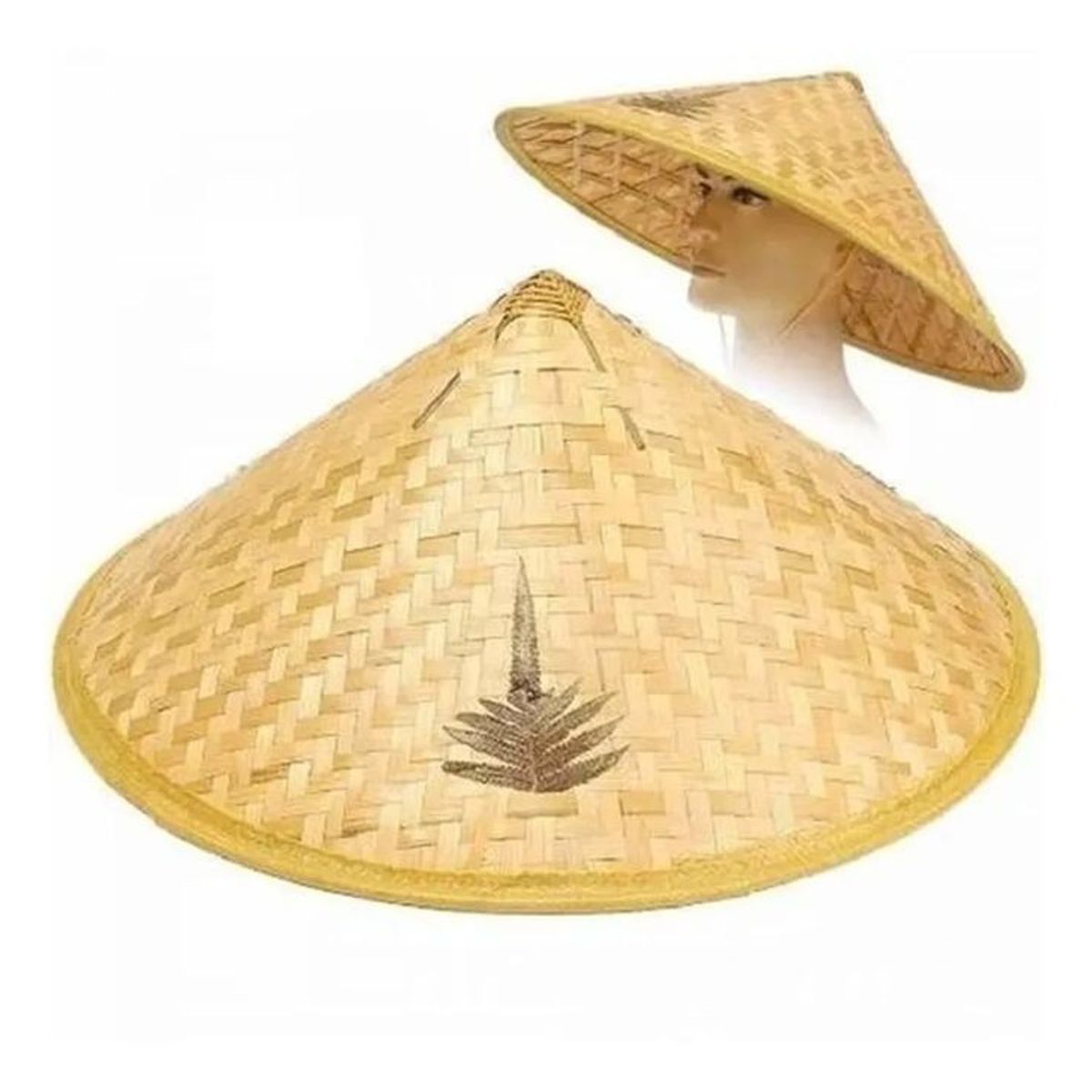 GENERICO - Sombrero Gorro Bambú Chino Verano Protector Sol