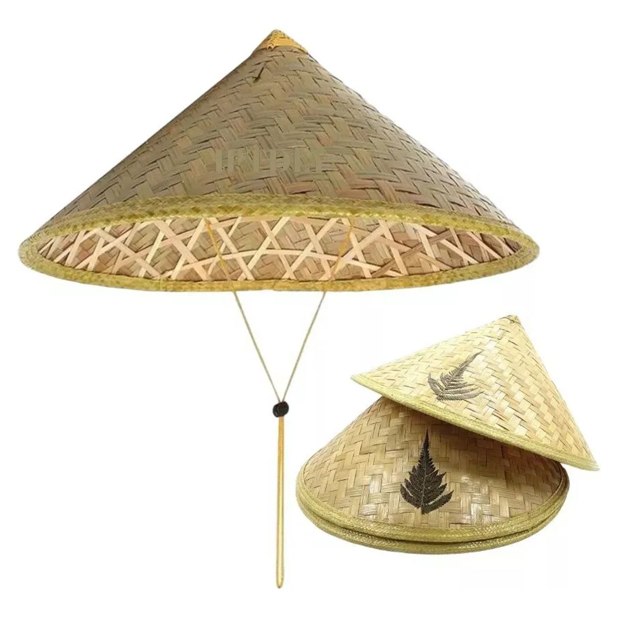 GENERICO - Sombrero Gorro Bambú Chino Verano Protector Sol