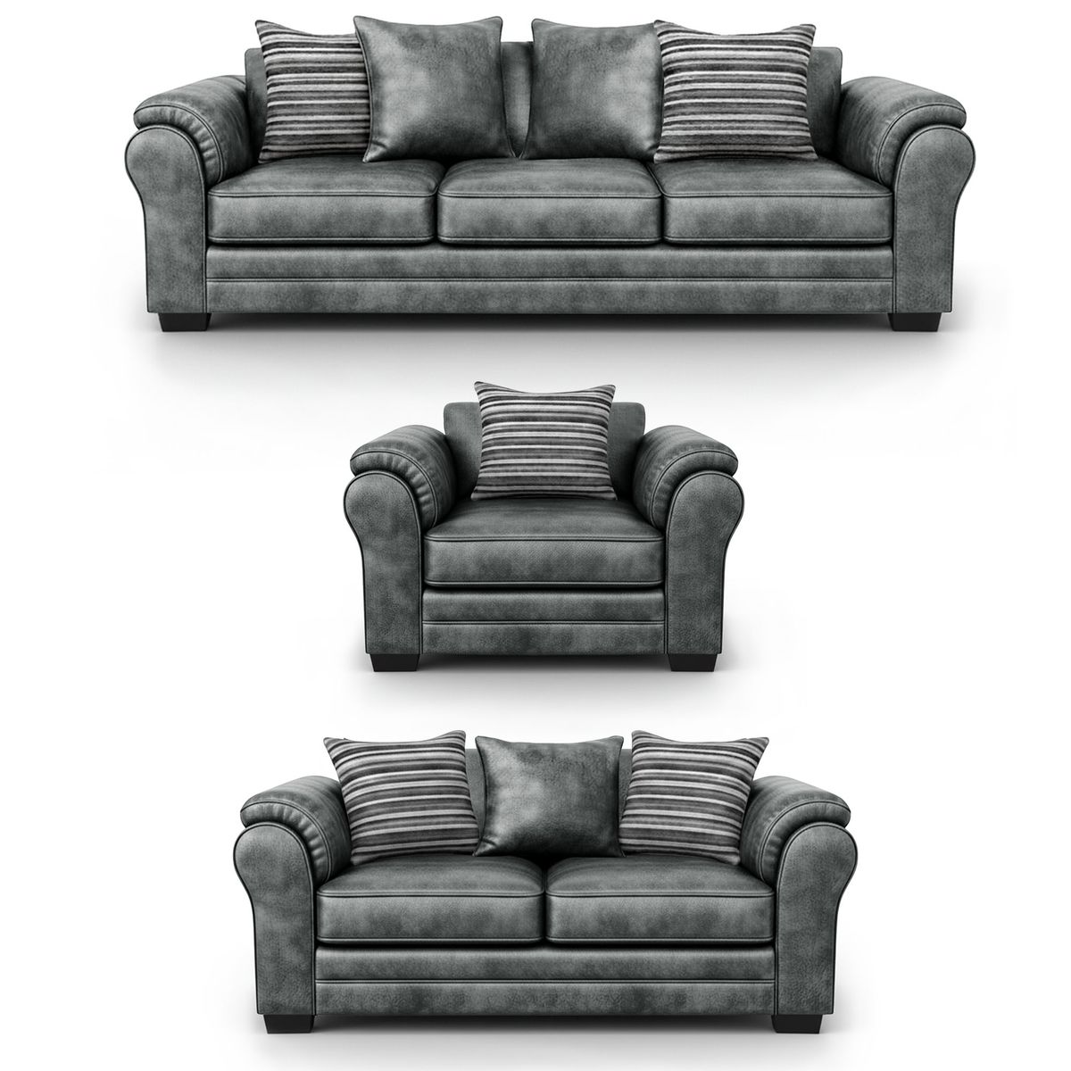 AMERICA DECORA - Living 8 Cuerpos 4+3+1 XL Versión Premium Grandón Envejecido