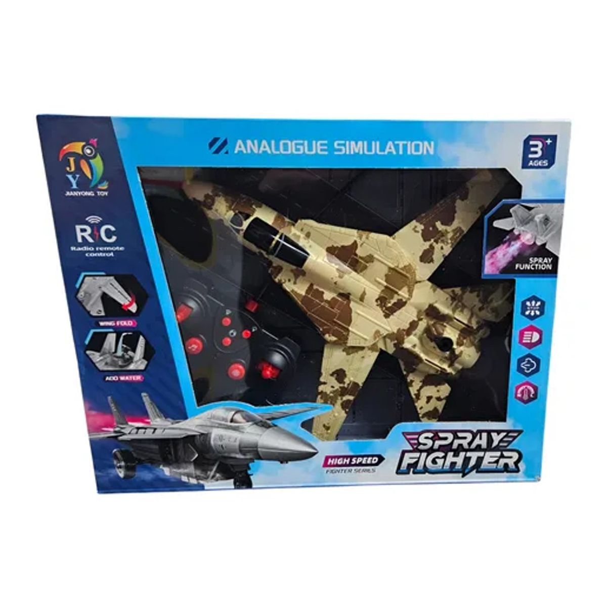 GENERICO - Juguete Avión A Control Remoto Para Niños Con Luces Y Sonido