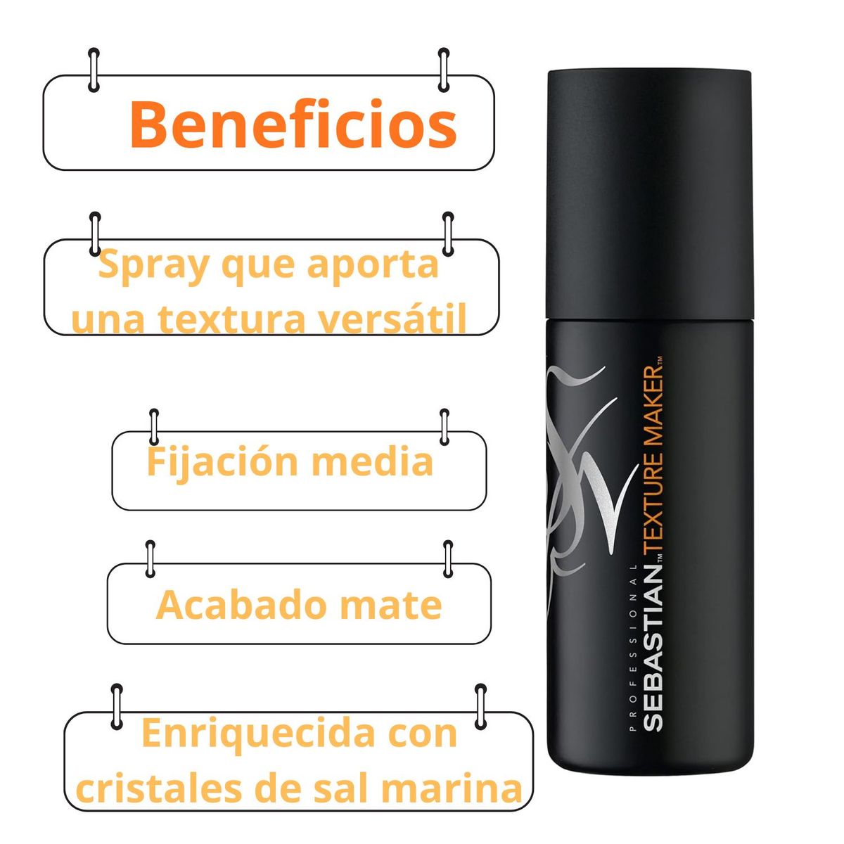 SEBASTIAN - Spray Texture Maker Sebastian 150ml Acabado Mate Fijación Media