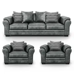 AMERICA DECORA - Living 6 Cuerpos 4+1+1 XL Versión Premium Grandón Envejecido