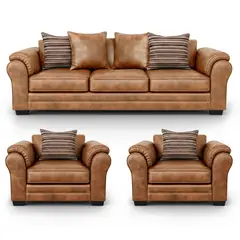 AMERICA DECORA - Living 6 Cuerpos 4+1+1 XL Versión Premium Grandón Envejecido