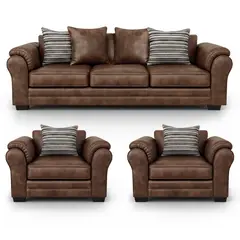 AMERICA DECORA - Living 6 Cuerpos 4+1+1 XL Versión Premium Grandón Envejecido