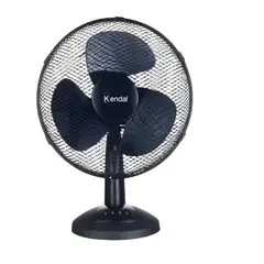 KENDAL - Ventilador Mesa Sobremesa Silencioso 12 Negro