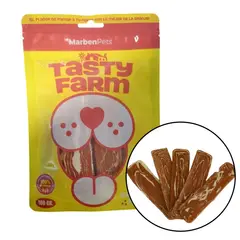 TASTY - Farm Pechuga de Pollo y Carnaza 100g Snack 100% Natural Alto en Proteína