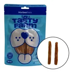 TASTY - Farm Snack Tiritas de Salmón 100g 100% Natural Rico en Omega-3