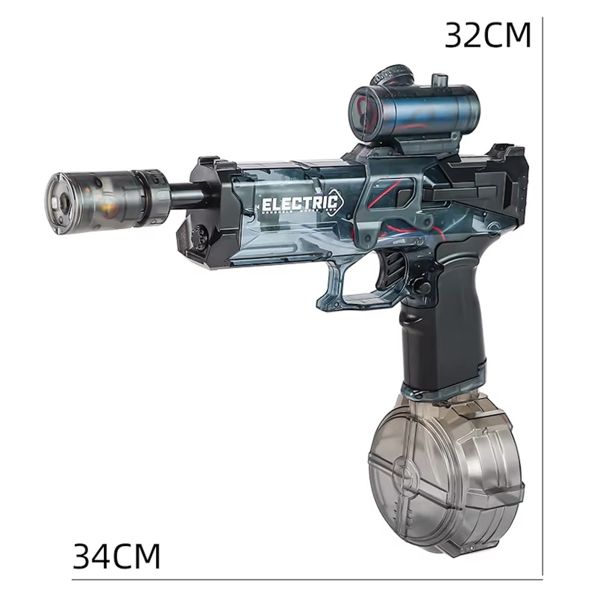 GENERICO - Pistola De Agua Automatica Led Alta Presión