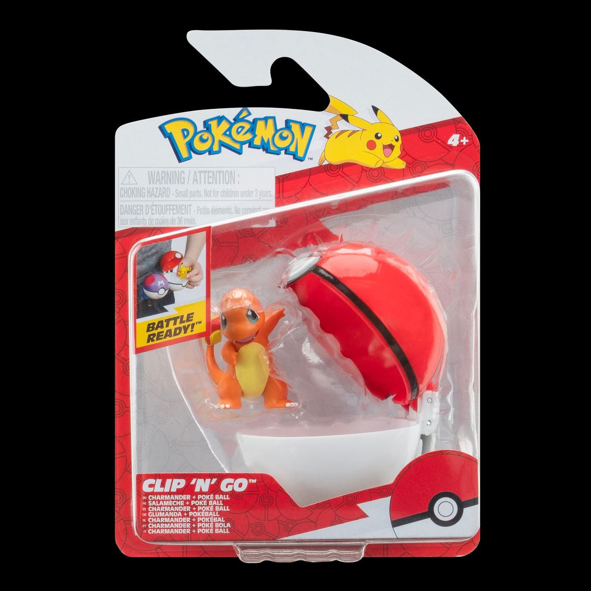 POKEMON - Figura De Batalla De Charmander 5 Cm Con Pokebola Pokemon