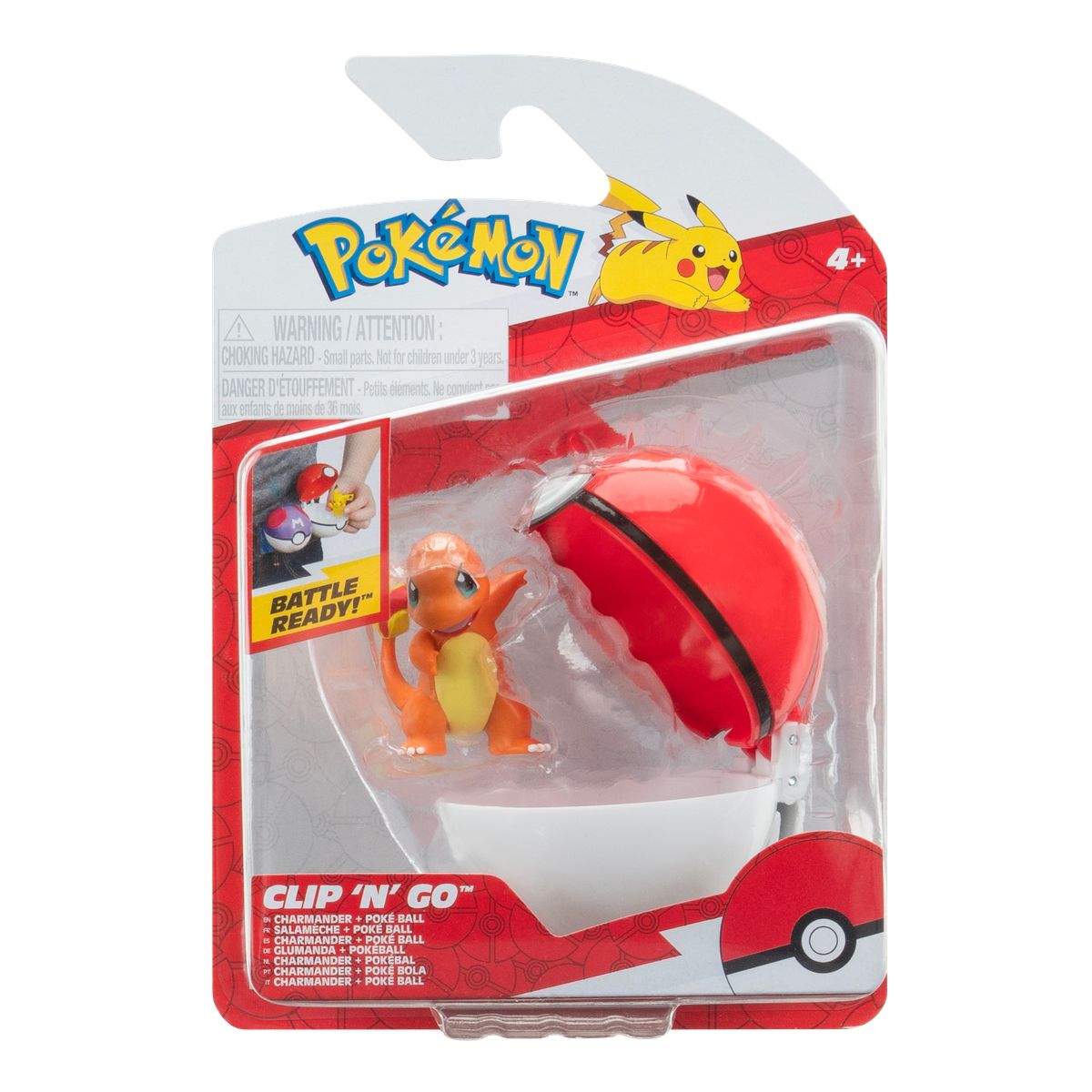 POKEMON - Figura De Batalla De Charmander 5 Cm Con Pokebola Pokemon