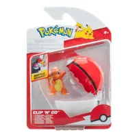 Figura De Batalla De Charmander 5 Cm Con Pokebola