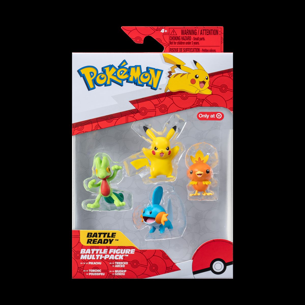 POKEMON - Pack 4 Figuras 5 Cm De Batalla Hoen Pokemon