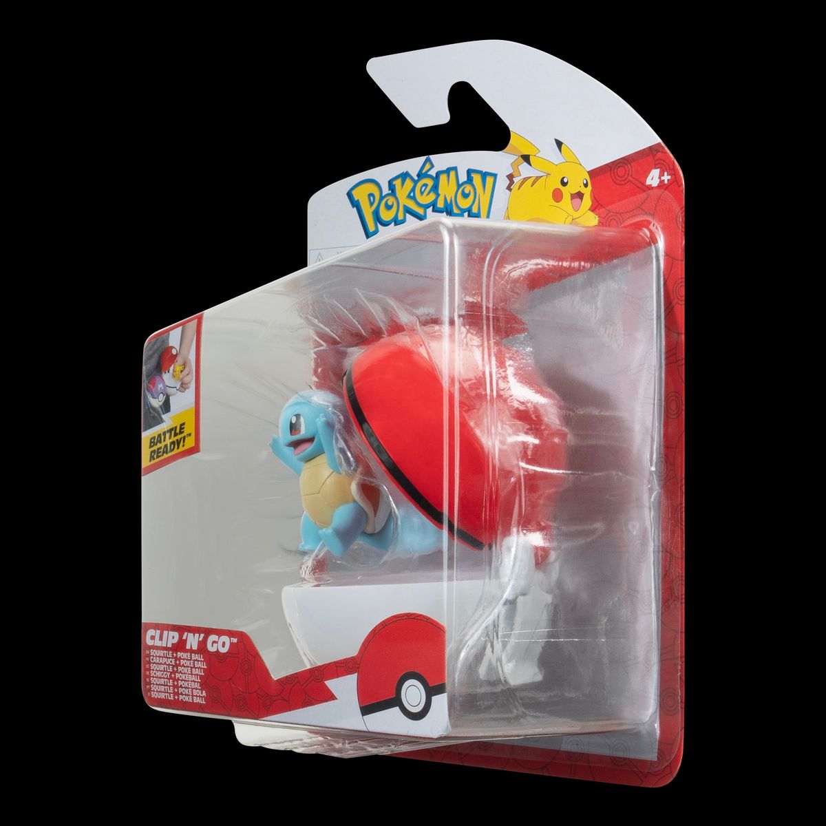 POKEMON - Figura De Clip N Go Squirtle Con Pokebola Pokemon