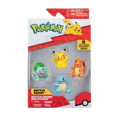 POKEMON - Pack de 4 Figuras de Combate Kanto Pokémon
