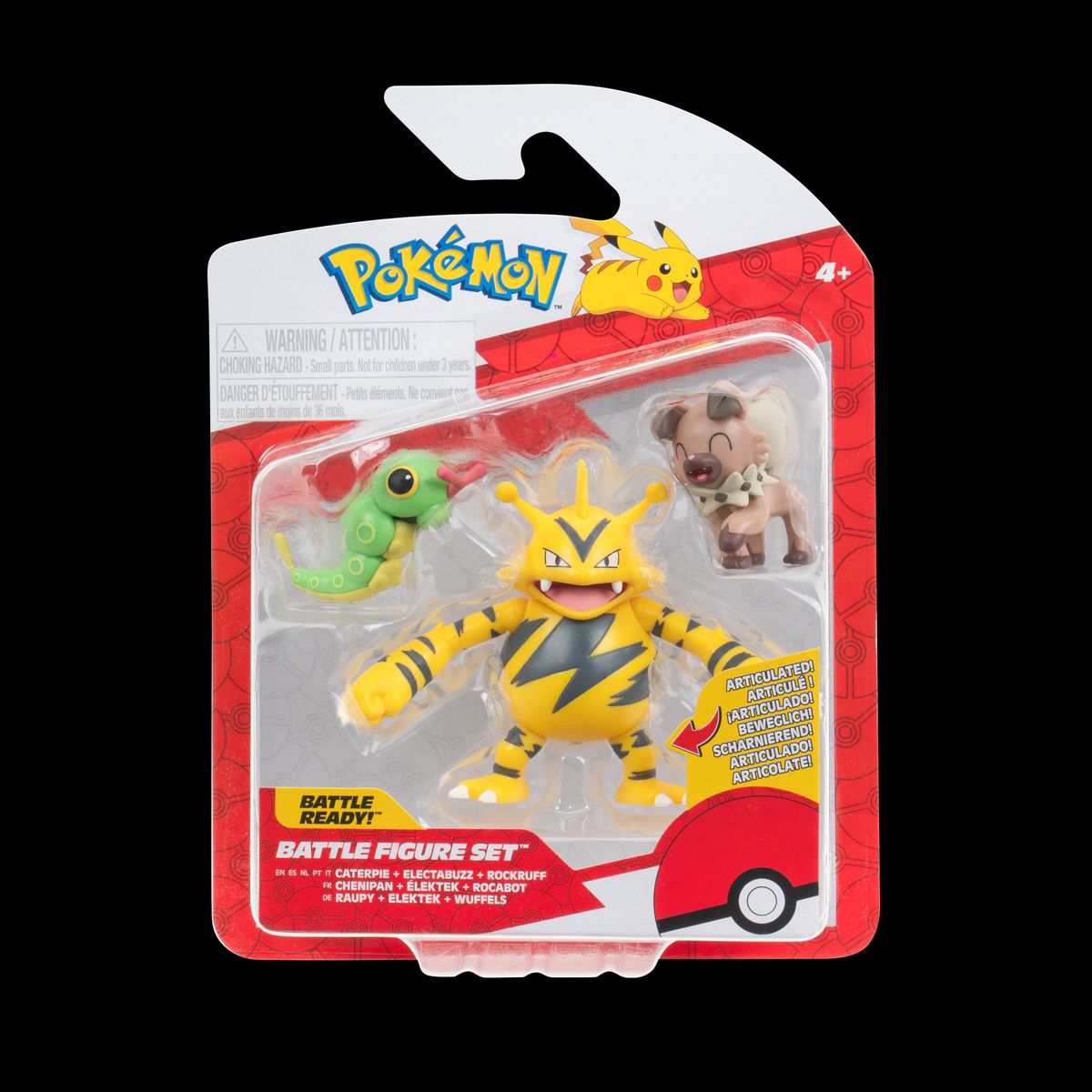 POKEMON - Pack de 3 Figuras de Batalla Pokémon