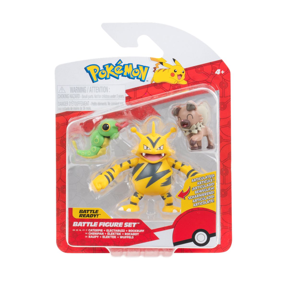 POKEMON - Pack de 3 Figuras de Batalla Pokémon