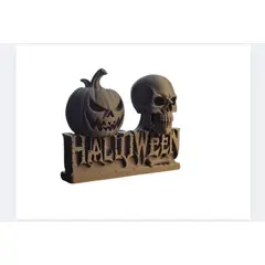 GENERICO - Figura decorativa de letrero de halloween