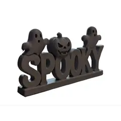 GENERICO - Figura Decorativa Letrero De Halloween Espeluznante