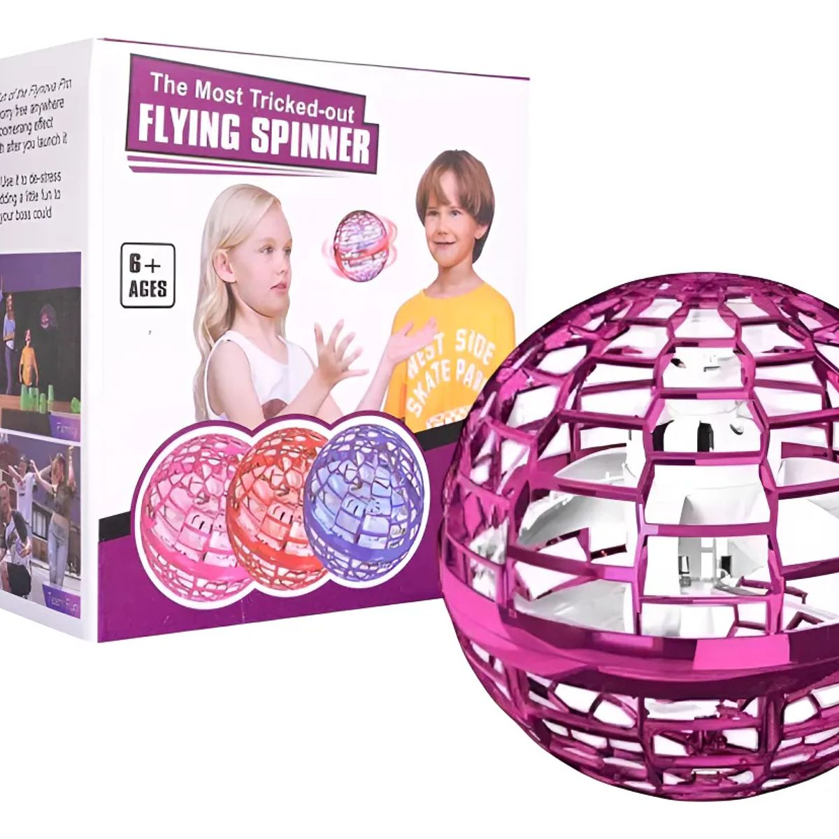 GENERICO - Pelota Voladora Flying Spinner Luces Juguete