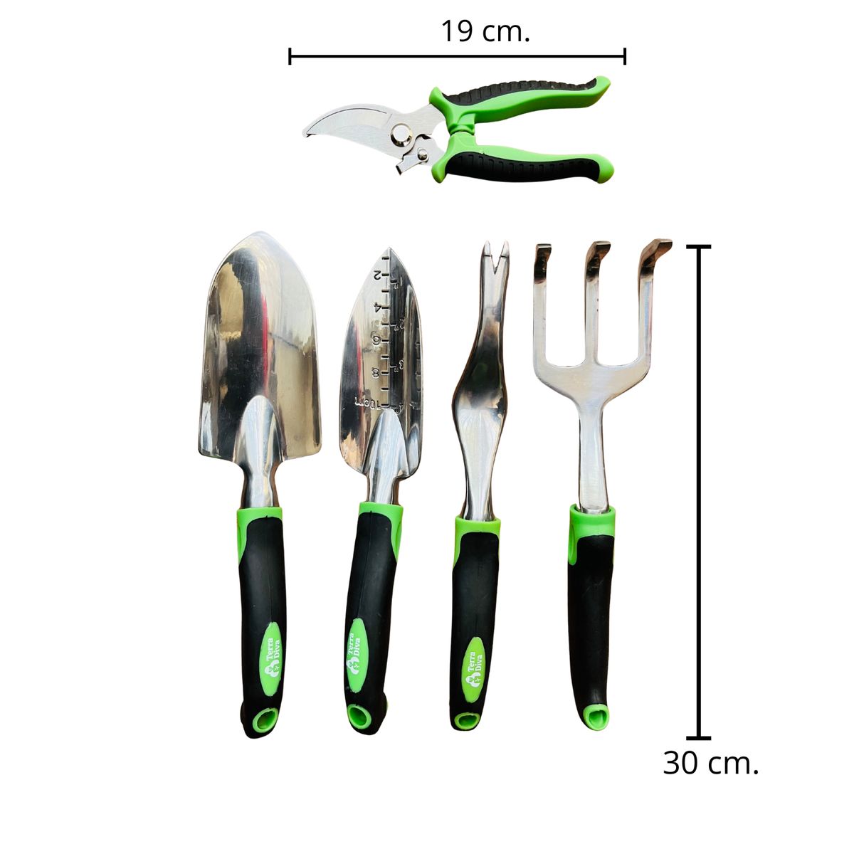 GENERICO - Kit Millaray Herramientas de Jardinería Terra Diva 10 componentes