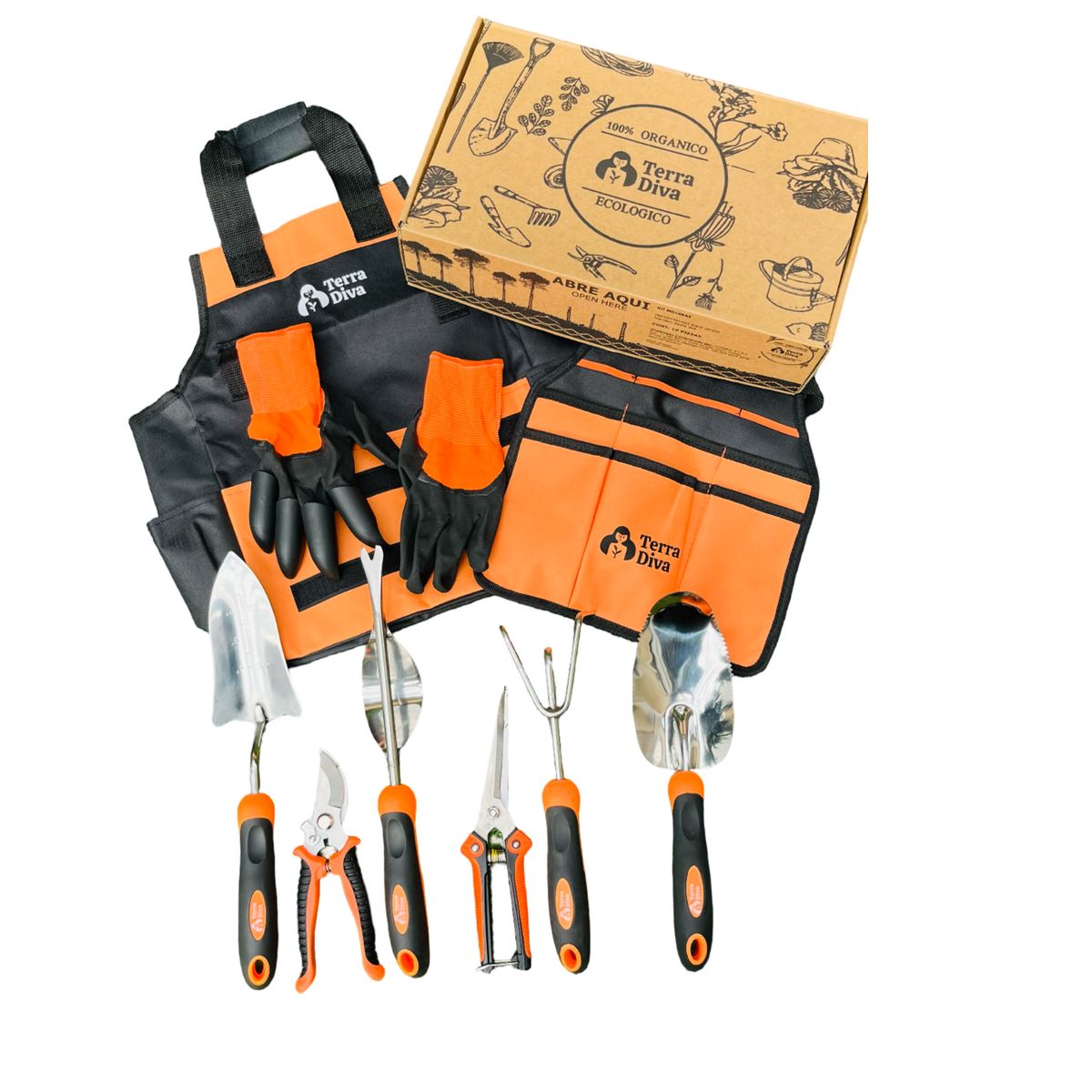 GENERICO - Kit Rayen Herramientas de Jardinería Terra Diva 9 componentes
