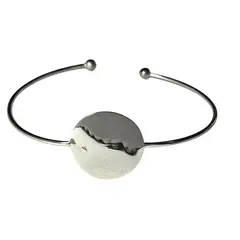 TAETHAI - Pulsera delgada plata 925 estilo brazatete círculo