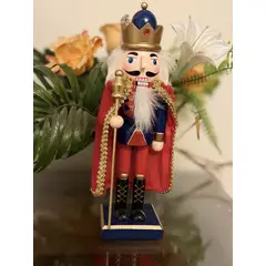 GENERICO - CASCANUECES NAVIDAD 25 CM MADERA -TRONO