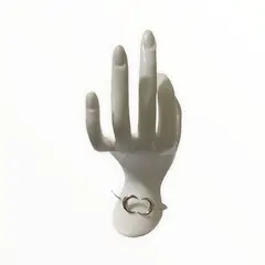 TAETHAI - Pulsera delgada plata 925 tipo brazalete, media luna