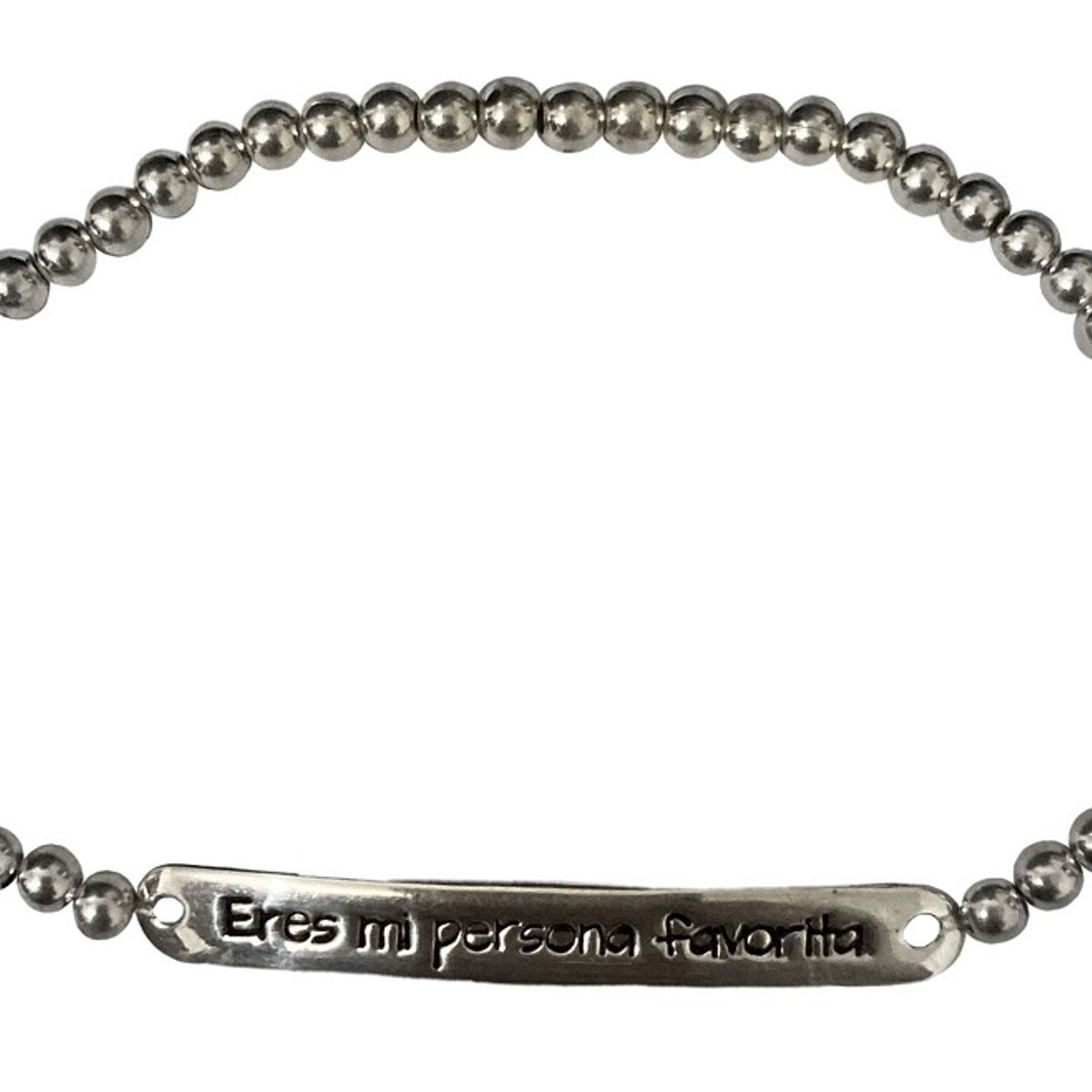 TAETHAI - Pulsera de plata 925 elasticada bolitas