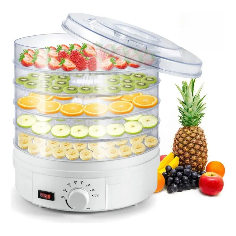 EVERSO - Deshidratador Alimentos Frutas Y Verduras Blanik 5 Niveles