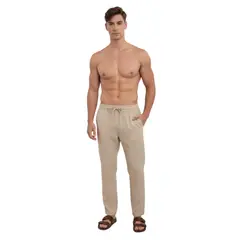 D'JOE - Pantalon Lino Hombre Verano Otawa