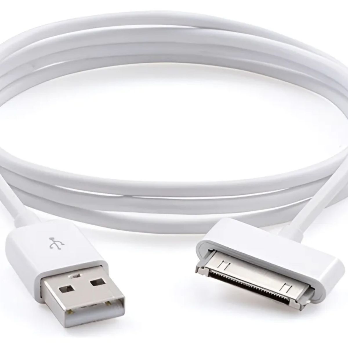 GENERICO - Cable Usb Para Ipod Para Ipad Para Iphone 30pin Blanco