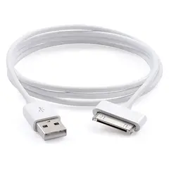 GENERICO - Cable Usb Para Ipod Para Ipad Para Iphone 30pin Blanco