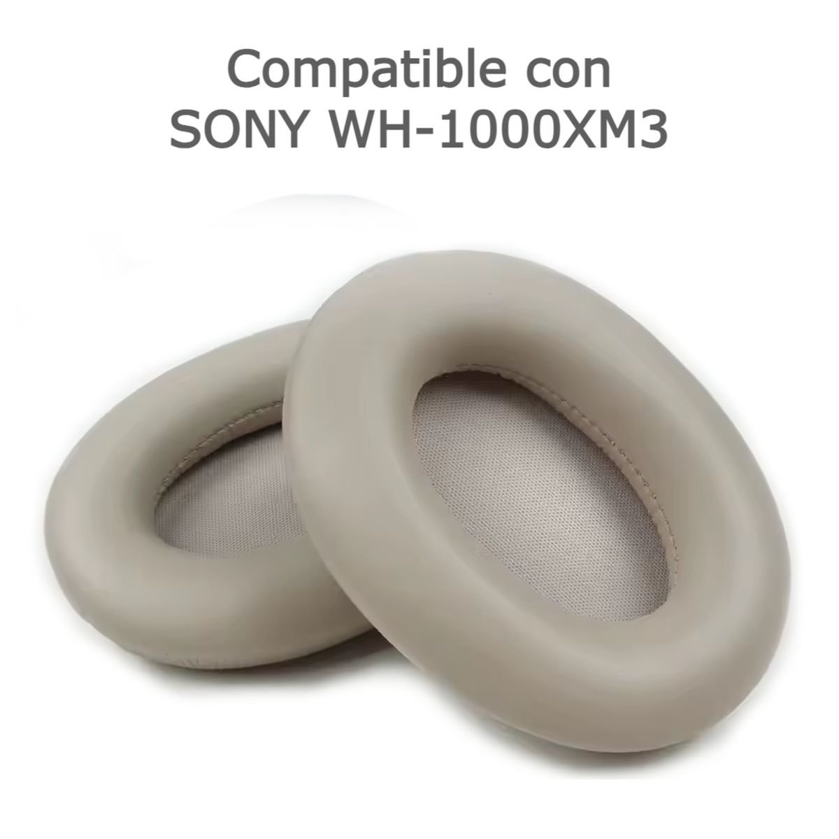 GENERICO - Almohadillas Compatibles con Audífonos WH-1000XM 3 - Beige